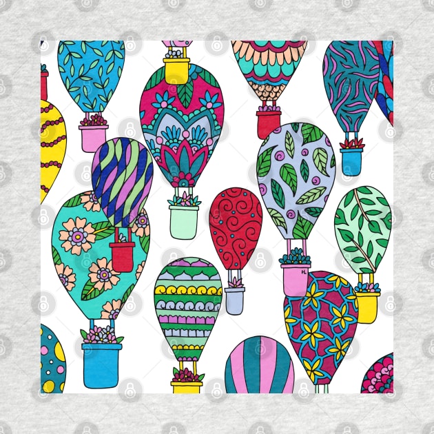 Hot Air Balloons White Palette by HLeslie Design